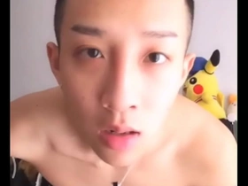Straight cute boy flaunts his big cock