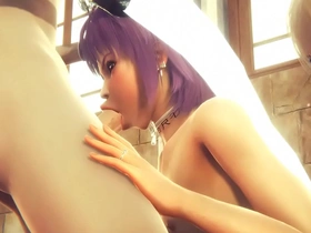 Crossdress Denki gets some hard church sex with a sissy bottom