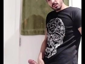 Solo performance with a big dick in a heavy duty roleplay.