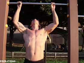 Muscle worship and pec adoration in a fit Asian hunk.