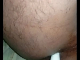 Gay anal sex with an Asian man in a hotel room.