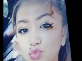 Solo Asian beauty cum tribute