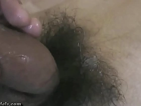 Gay Asian boys with big cocks give hand jobs while tied up.
