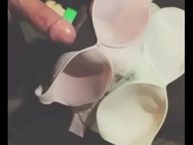 My Asian wife’s DD cup bras on her big natural boobs make me cum hard Fleshlighfman1000