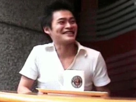 Two attractive Japanese men engage in sexual activity.