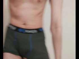 A gay Japanese teen strips.